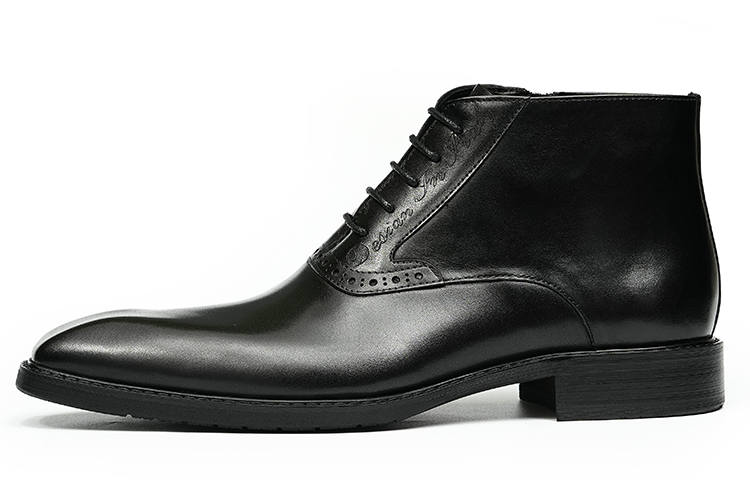 ASTON M.JAZZ Cow Leather Ankle Boots 2.8cm Men's