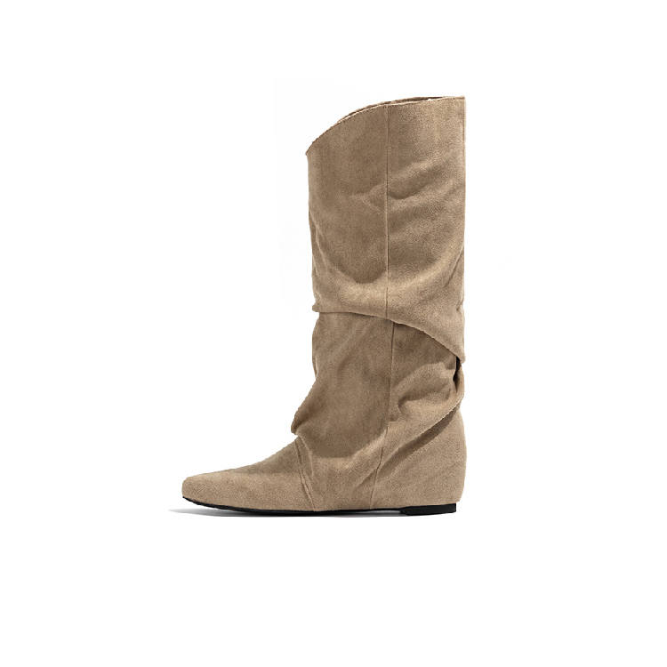 LAOMIAO Suede Knee high Boots Women's