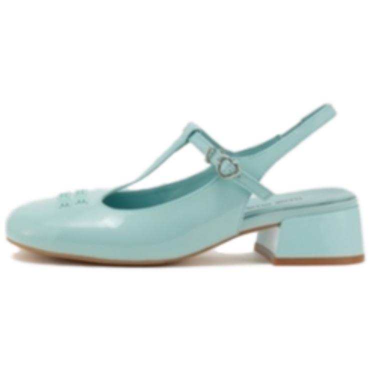 Teenie Weenie Leather Mary Jane Shoes 4.4cm Women's