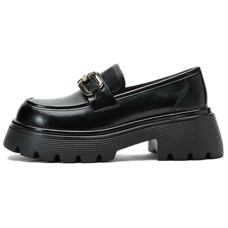 NINE WEST Synthetic Leather Loafers Women's Black
