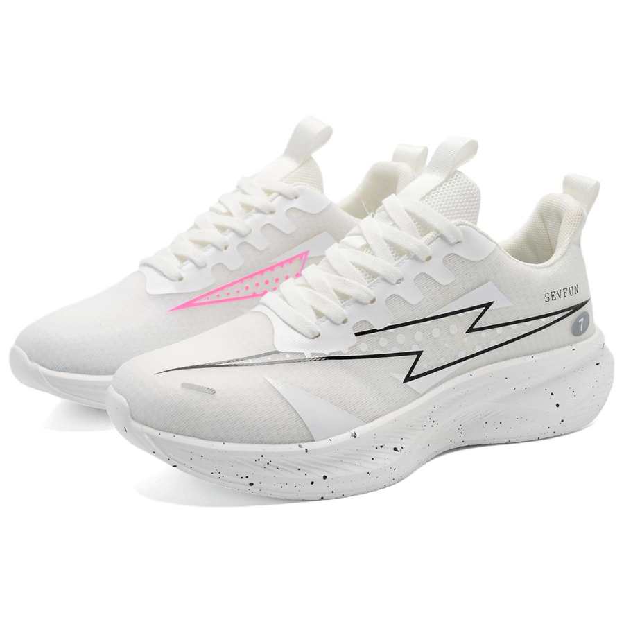 7 SEVFUN Running Shoes Unisex Low Top White Blue