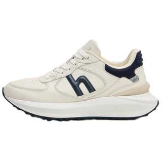 HAZZYS Cow Leather Low top Casual Shoes Men's White