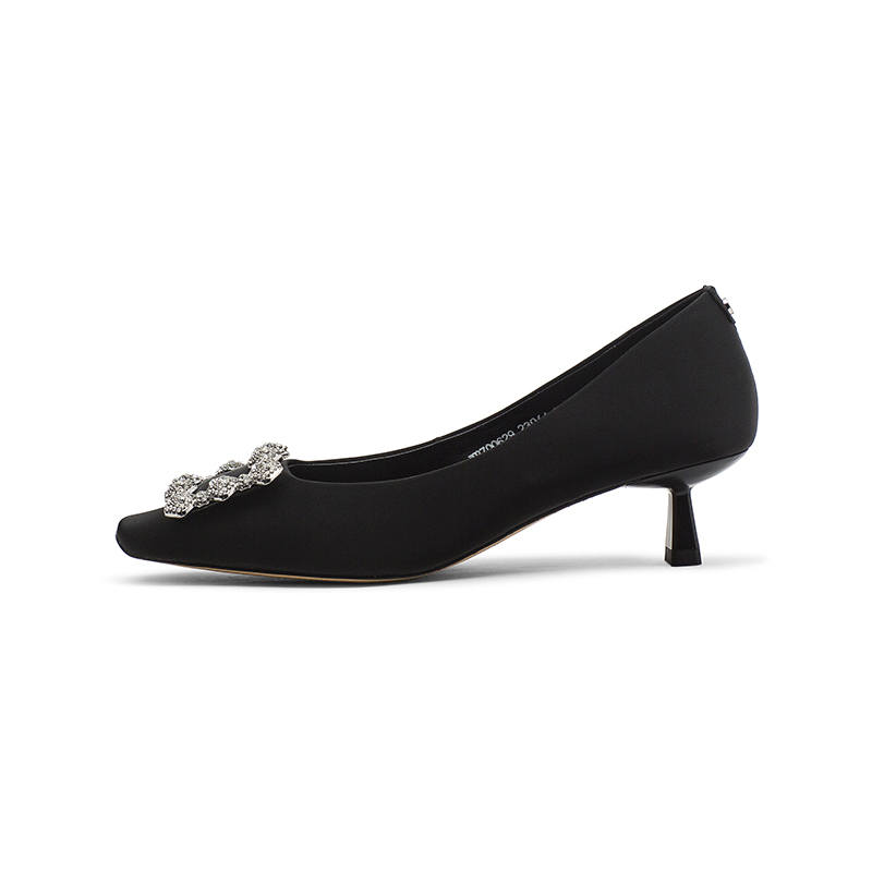 Coup De Foudre Cow Leather Slim Heel High Heels 5CM Women's