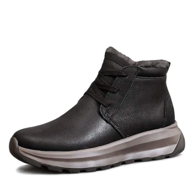 Devanro Devanro Top Grain Cow Leather Ankle Boots 4.5cm Men's