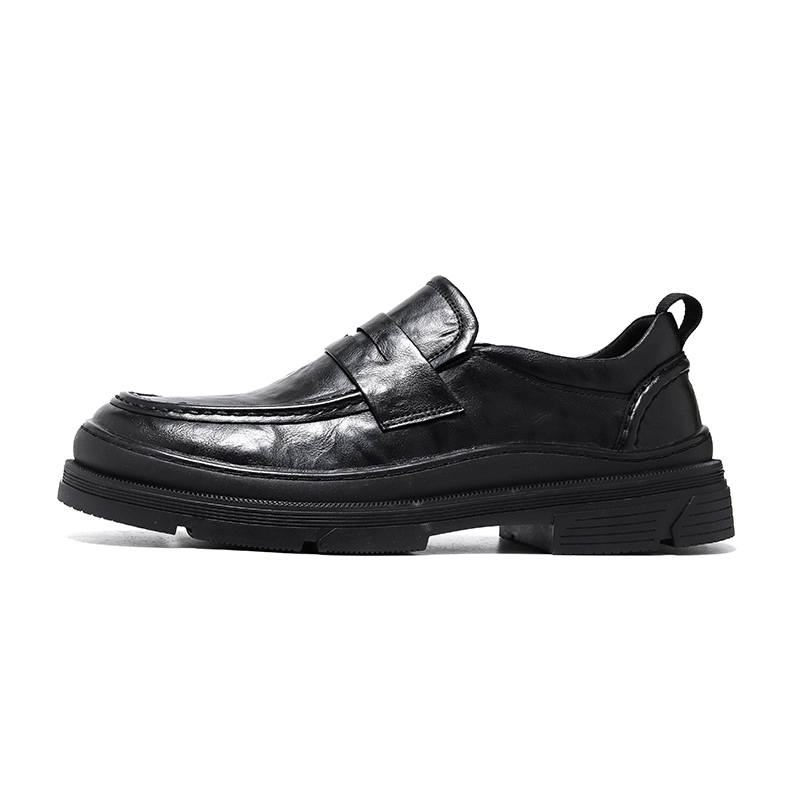 KAQIAODI Men's Casual Shoes Men's Low Top Black/Brown