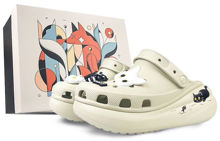 Crocs Crocs Crush Clog Clogs Unisex Black White