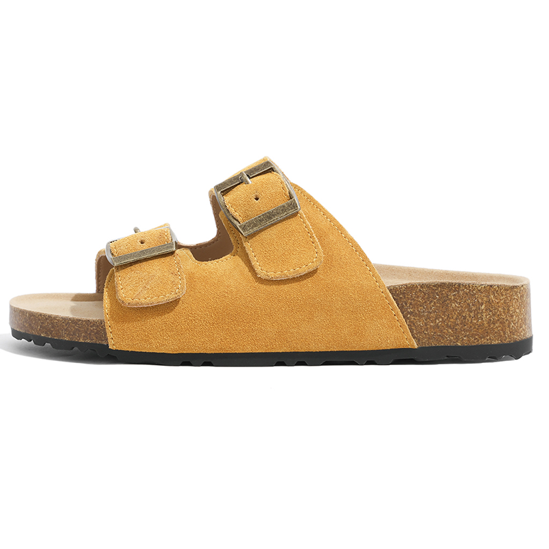 LANMOU Slip Resistant Slip Resistant Slide Slippers Women's Lemon