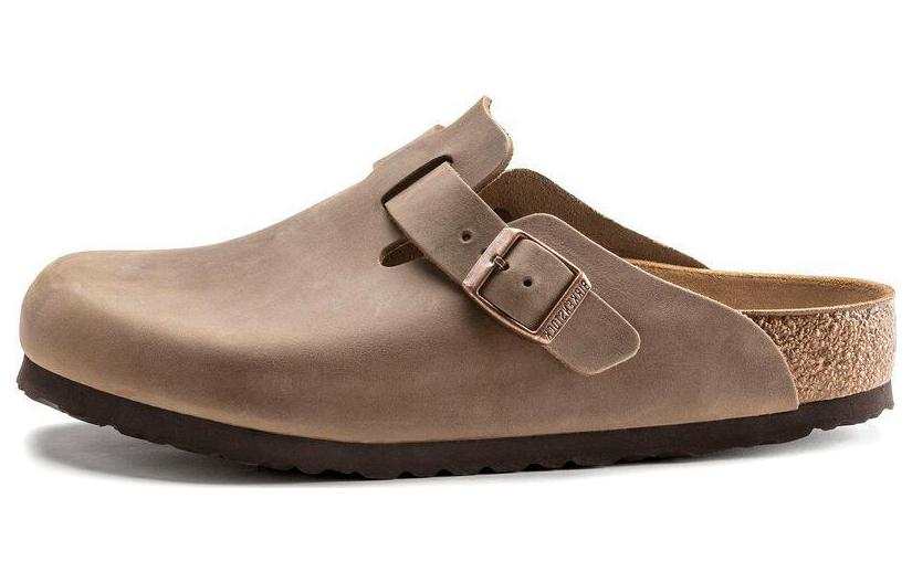 Birkenstock No Special Function Closed Toe Slippers Unisex Brown Narrow