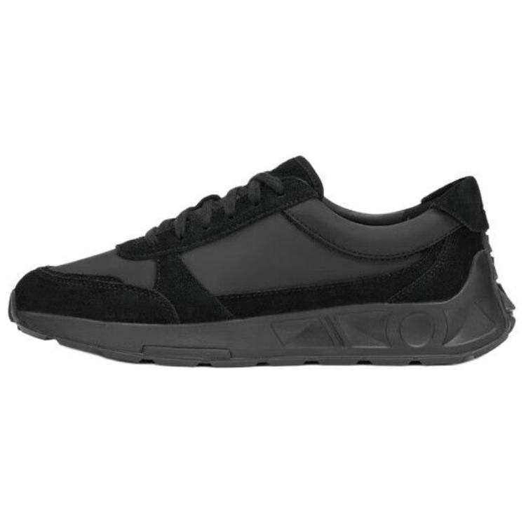 Clarks CraftSpeedJoy Cow Split Leather Lightweight Low top Casual Shoes Men's Black