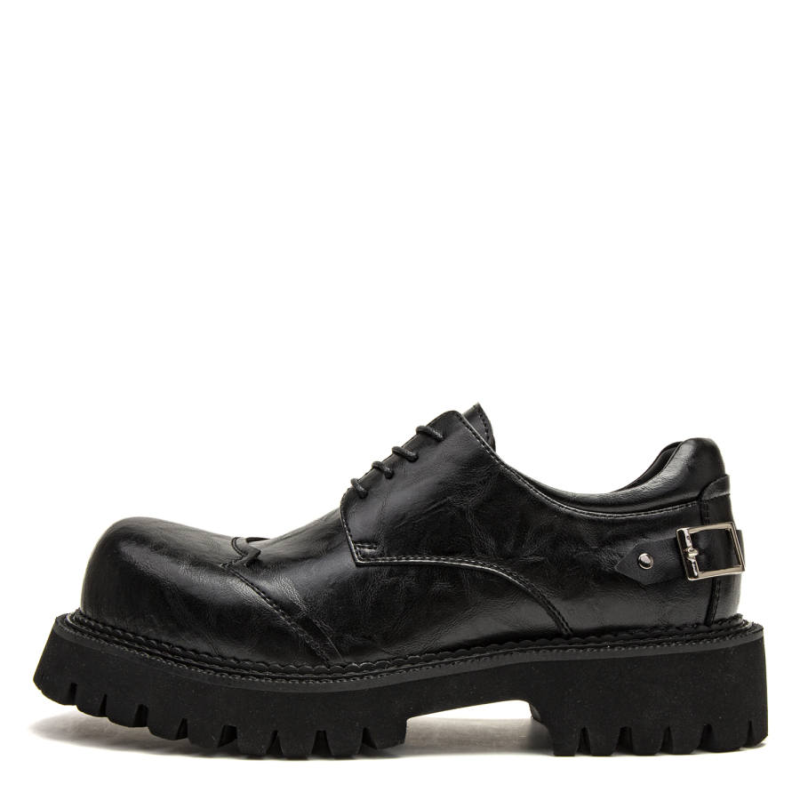 1997K Deconstructed Derby, Leather Shoes Split Cow Leather, Leather Casual Shoes Unisex