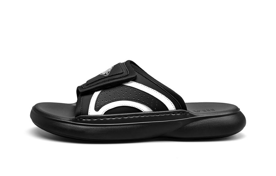 HLA HLA Slip Resistant Slide Slippers Men's Black