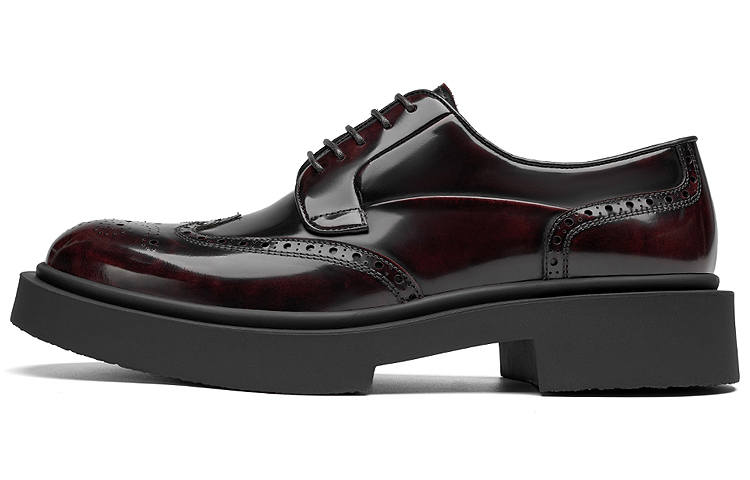 ROBERTA DI CAMERINO Cow Leather Dress Shoes Men's Burgundy