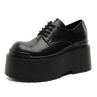 Xiwencha Microfiber Leather Casual Shoes Men's Black