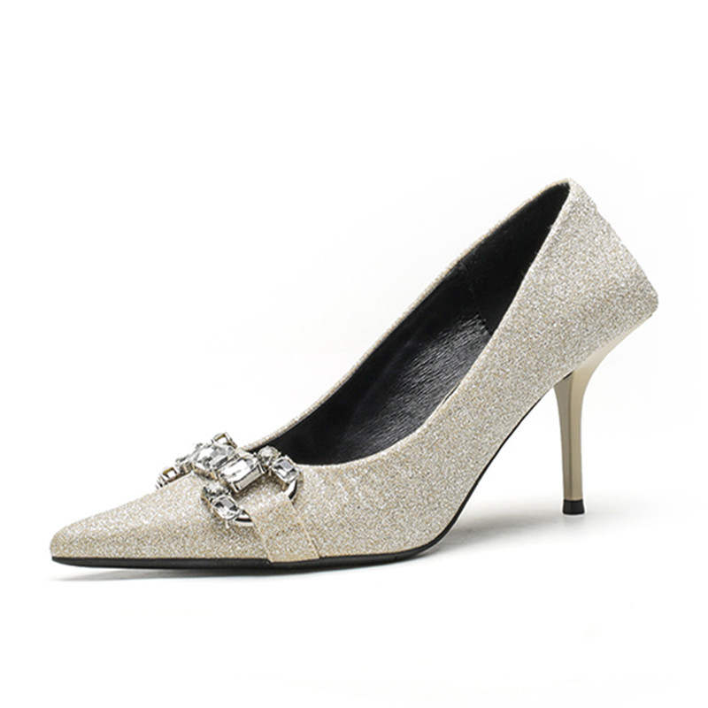 TATAYA Microfiber Leather Slim Heel High Heels 7cm Women's