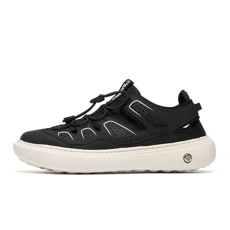 C°BANNER Synthetic Leather, Textile Low top Casual Shoes Men's Black