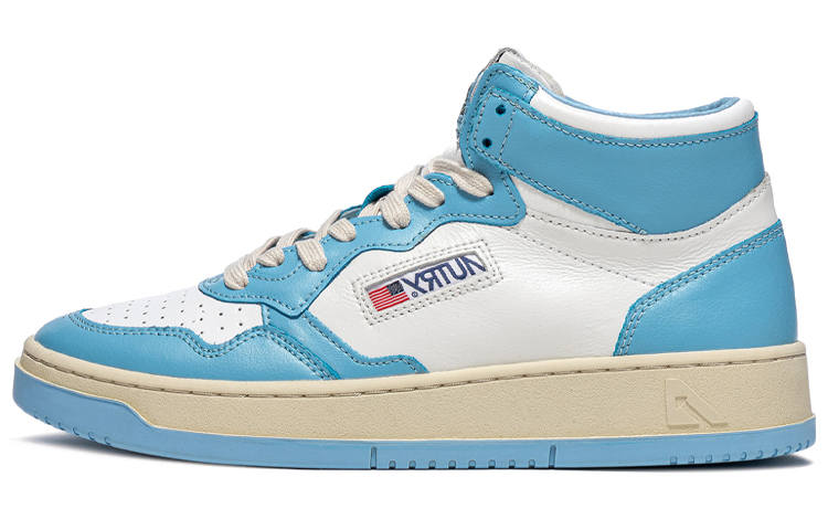 AUTRY Medalist Mid Leather Sneakers Two Toned 'White Blue' Women's