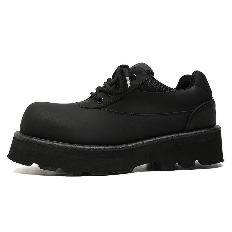 SHUPATE Microfiber Leather Minimalist Fashion Casual Shoes Men's Black