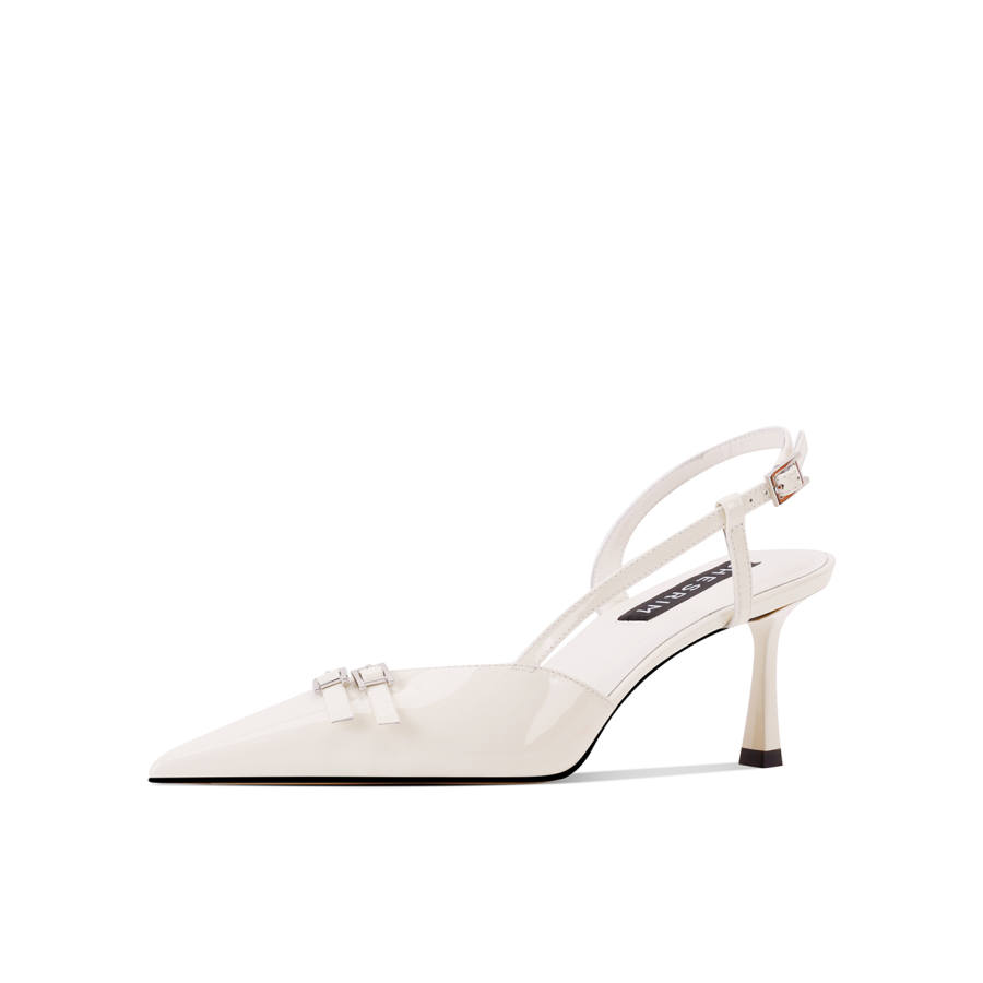 Shesrim Patent Leather Slim Heel High Heels Women's