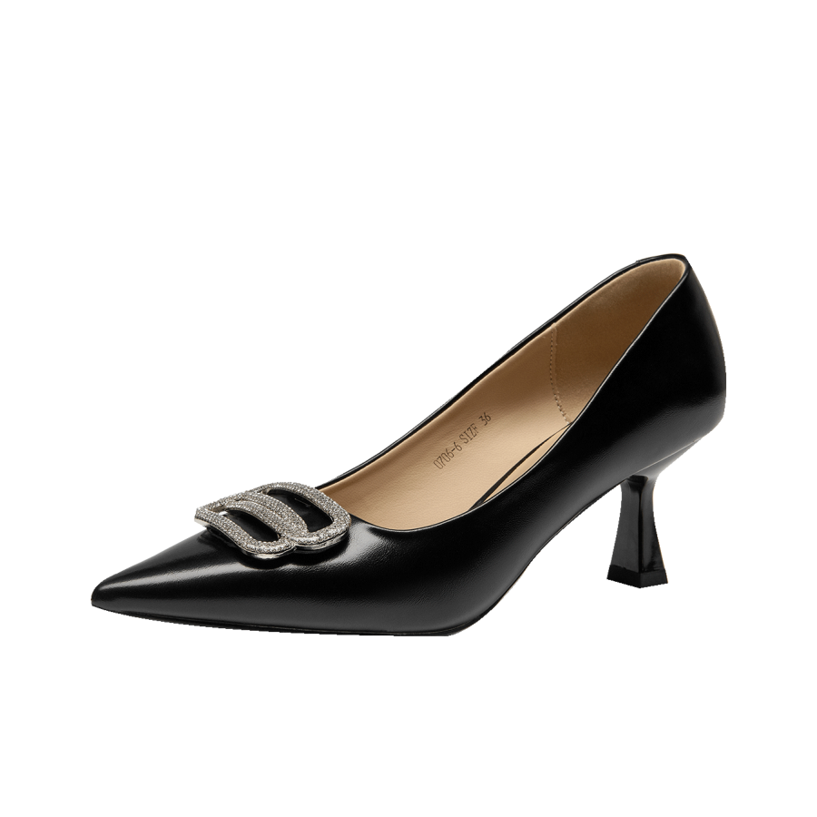 GUDIANFENGDU Pu Slim Heel High Heels 6.5cm Women's