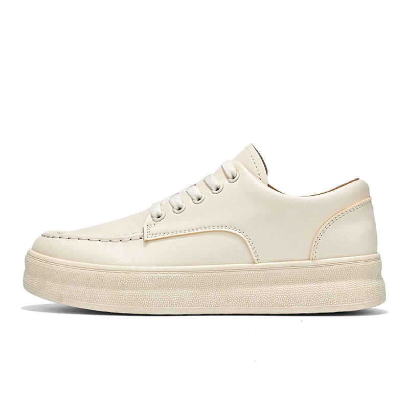 GONGNIUMEILI Skateboard Shoes Men's Beige
