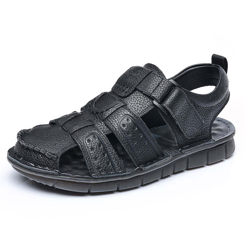 KAQIAODI Beach Sandals Men's Black
