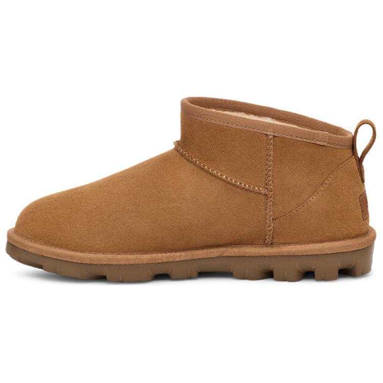 UGG UGG Essential Cow Split Leather Thermal Slip Resistant Fleece Lined, Comfortable Solid Color Short Snow Boots Unisex