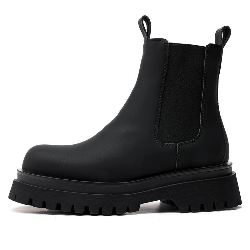 ZHENRAN ZHENRAN Crew Chelsea Boots Men's Black