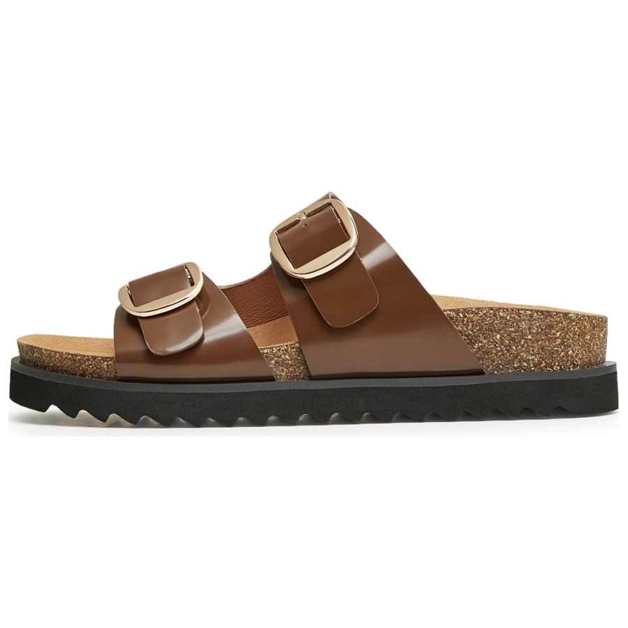 Teenmix Birkenstock Style Shoes Women's Solid Color