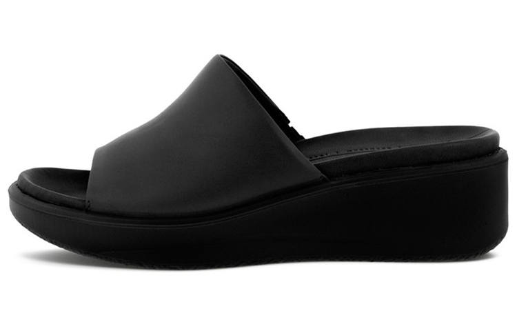 Ecco Ecco PU Polyurethane Odor Resistant Slide Slippers Women's Black