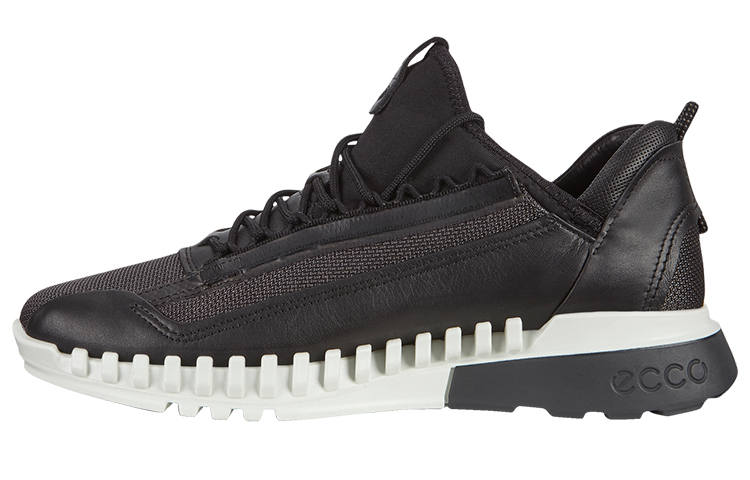 Ecco Ecco Zipfle Cow Leather Low top Casual Shoes Men's Black