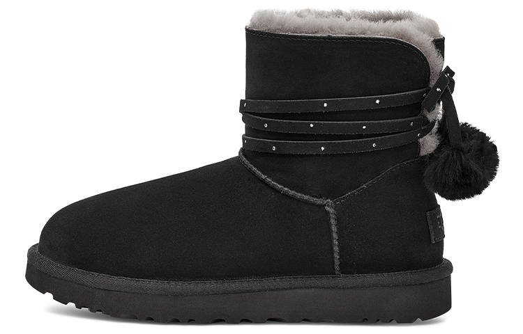 UGG UGG Mini Bailey Bow Pom 'Black' Women's