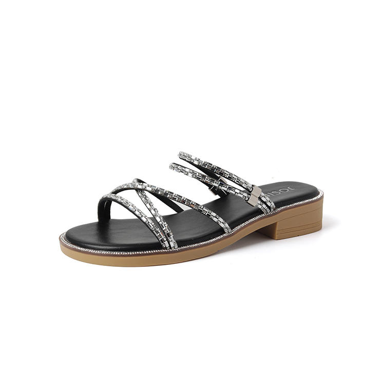 JOSINY Rubber Sole Slip Resistant Slip Resistant Slide Slippers Women's