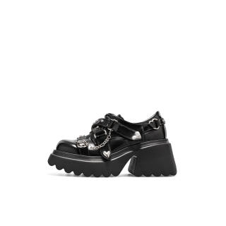 KNKW Chunky Heel High Heels 8cm Women's Black