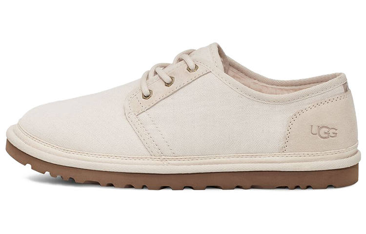 UGG Neumel Suede Thermal Fleece Lined Low Top Casual Shoes Men's Ecru