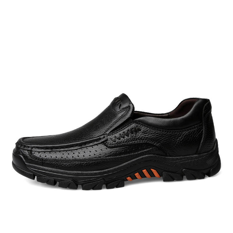 GONGNIULEITING Top Grain Cow Leather Casual Shoes Men's
