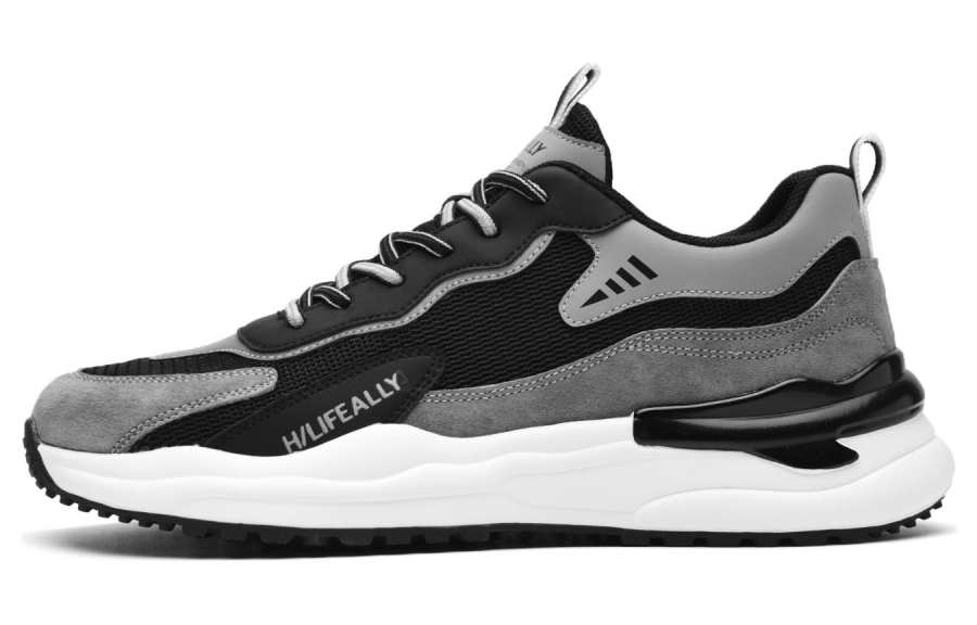 HLA Casual Shoes Men's Low Top Black/Blue/Beige