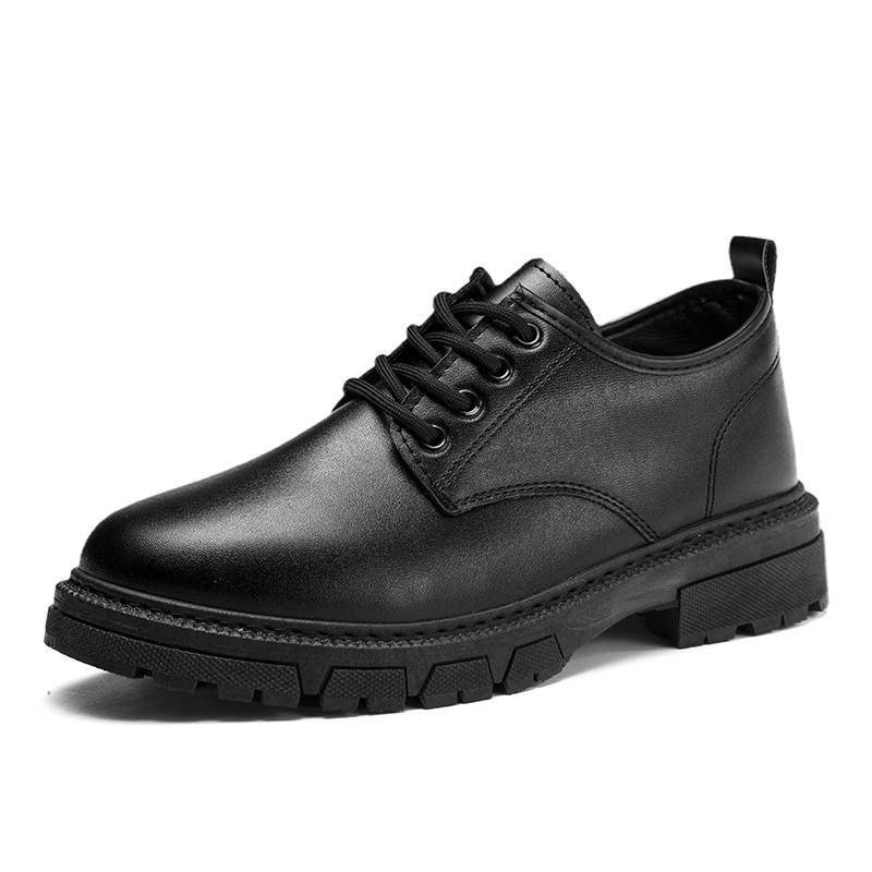 SHOUBA Dress Shoes Men's Low Top Black