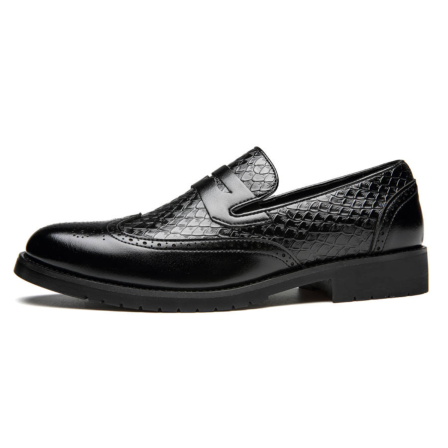 CHINT CHINT Casual Leather Shoes Men's Low Top Black