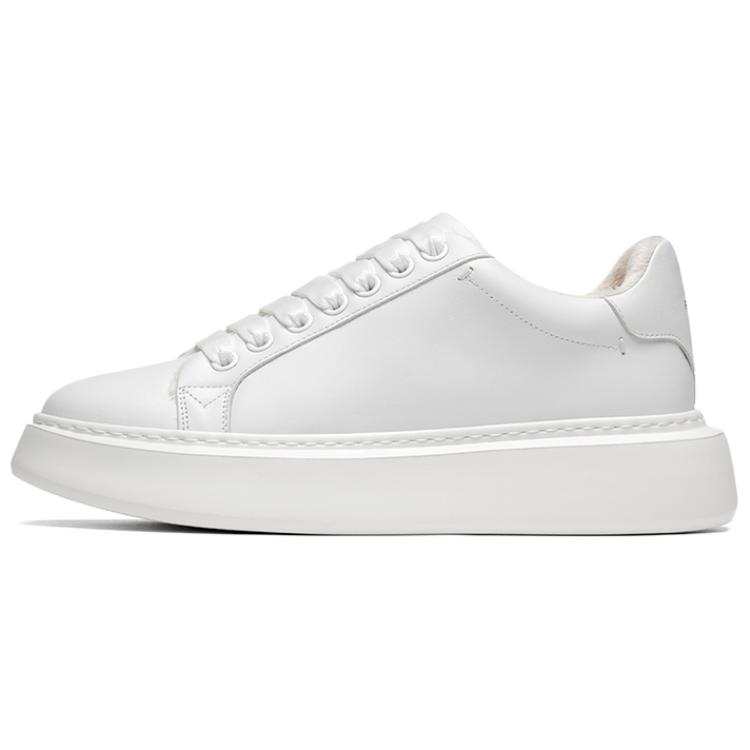 ROBERTA DI CAMERINO Cow Leather Italy Version Imported, Trendy Platform, Fleece Lined Thermal Height Increasing Low top