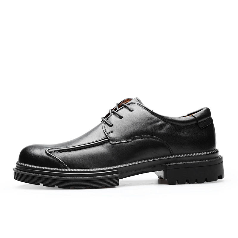 PARDASAUL Casual Leather Shoes Men's Low Top Black/Brown