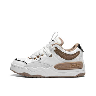 Coca-Cola Coca Cola Microfiber Leather Coverage Slip Resistant Cushioning Abrasion Resistant Height Increasing Low top