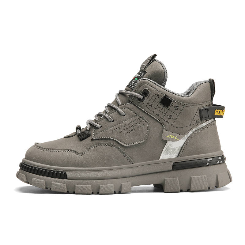 GONGNIUMEILI Combat Boots Men's Gray/Black/Khaki