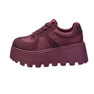 WEIMEIZHIMI Microfiber Leather Height Increasing Height Increasing Low top Casual Shoes Women's