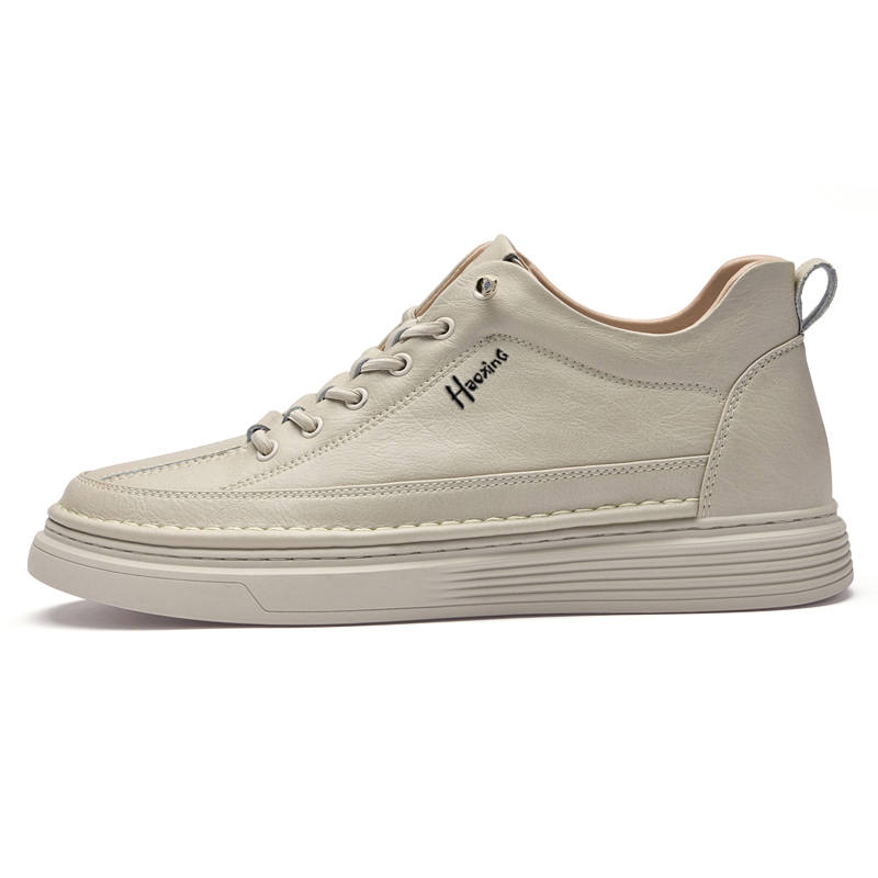 HAOXING Casual Shoes Men's Low Top Black/Beige/Green