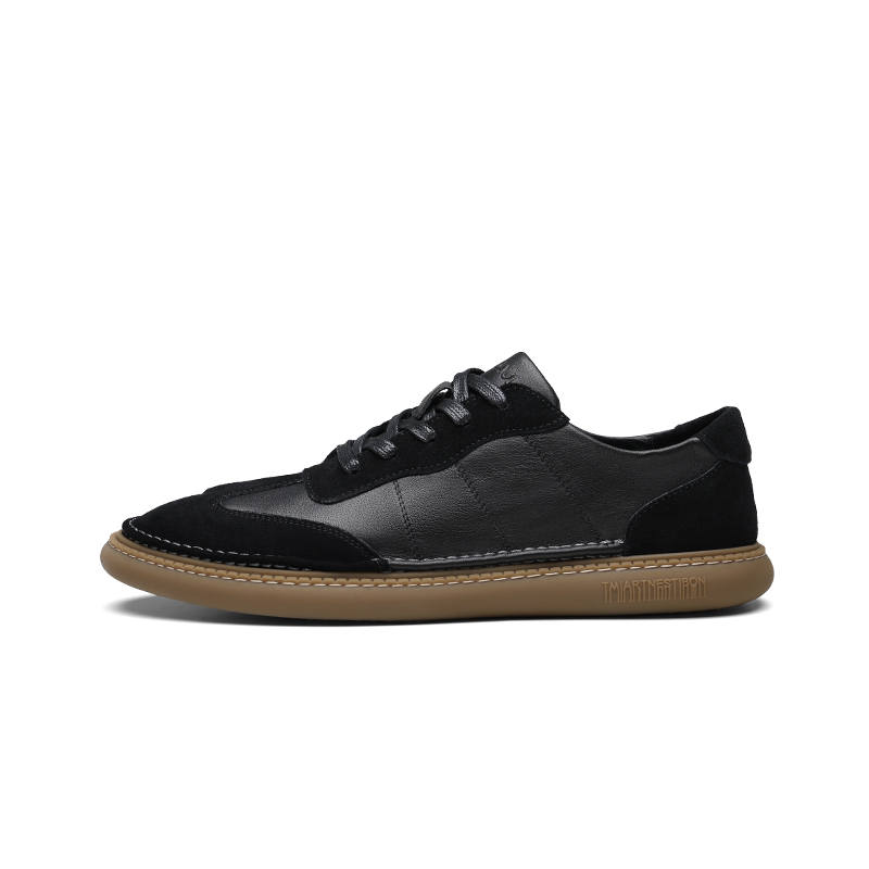 PARDASAUL Cow Leather Casual Shoes Men's Black