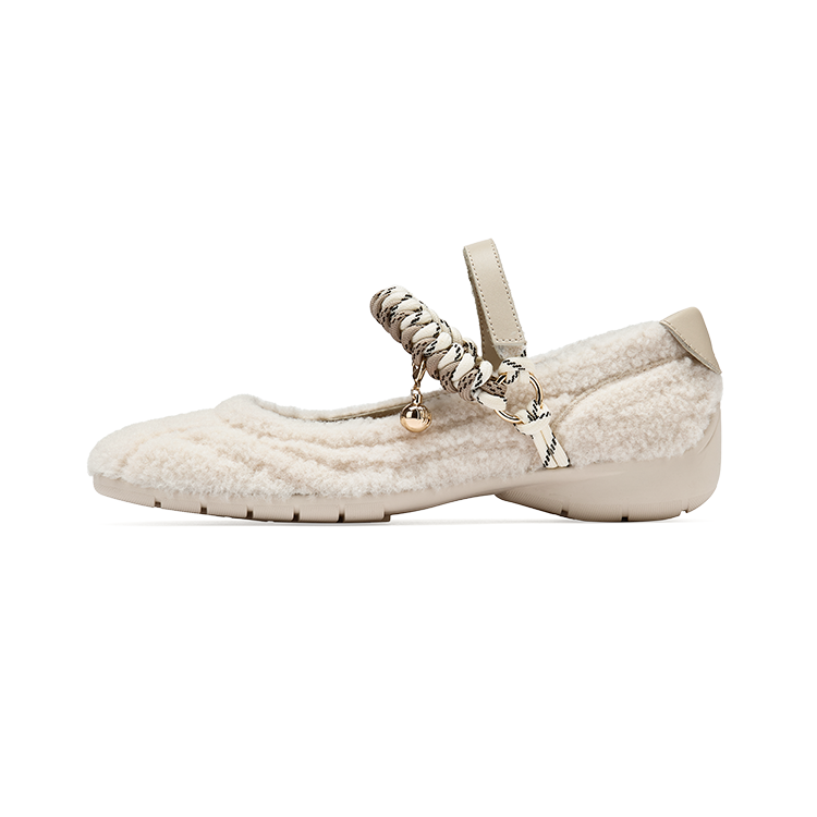 73Hours Mont Blanc Fabric Flat Mary Jane Shoes Women's
