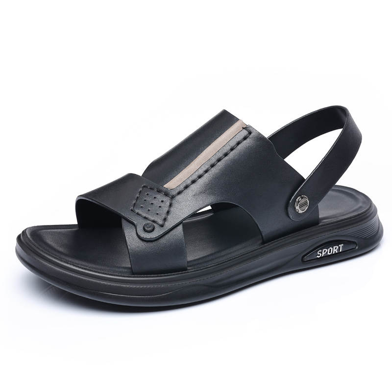 SHUPATE Beach Sandals Men's Black/Brown/Gray