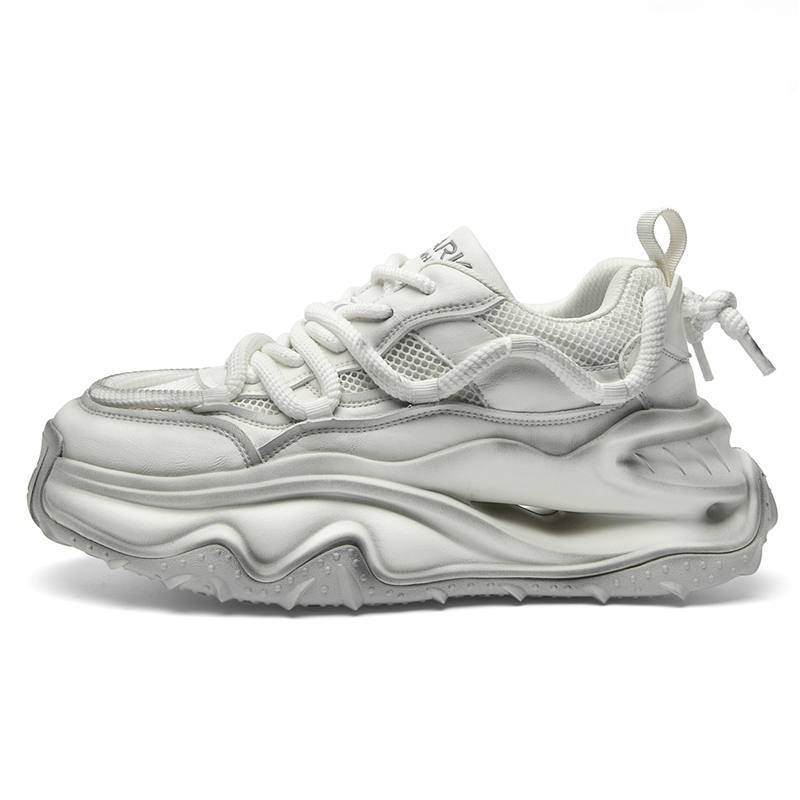 FAIRWHALE Slip Resistant Abrasion Resistant Low top Chunky Sneakers Men's