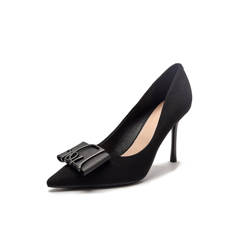 YAFEI XUANYU Suede Slim Heel High Heels Women's