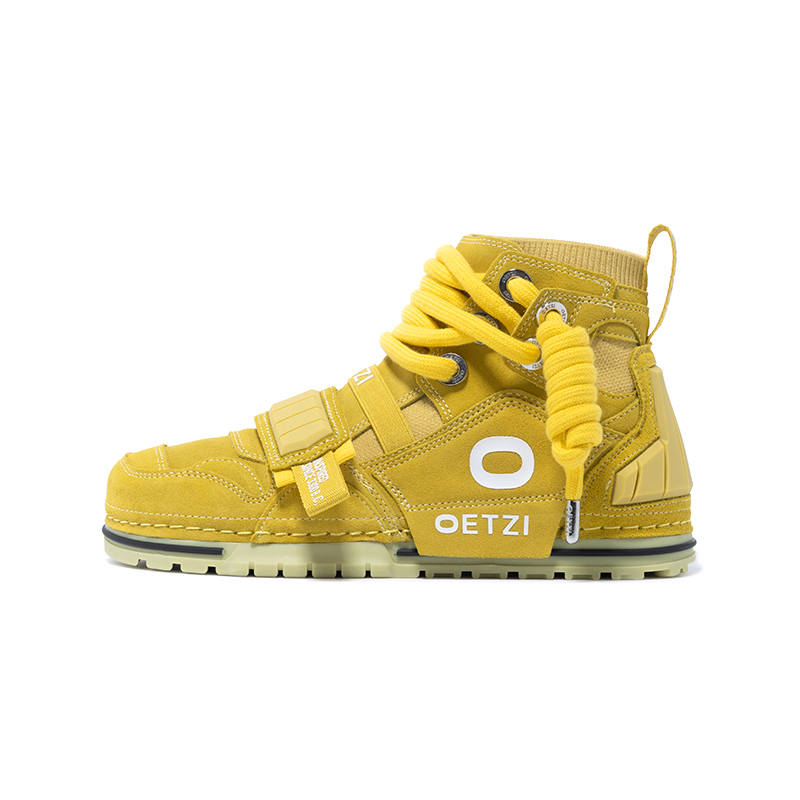 OETZI Ice Man Oz Stylish Skateboarding Shoes Unisex Yellow